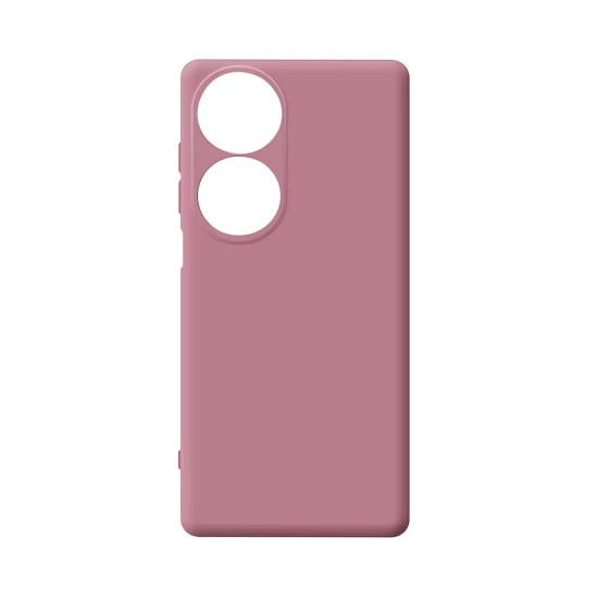 Silicone Case with Camera Shield for Huawei Honor 90 Smart/Honor X7B Pink